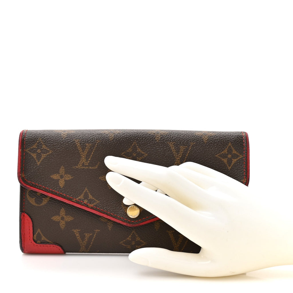 Louis Vuitton Monogram Sarah Retiro Wallet Cherry