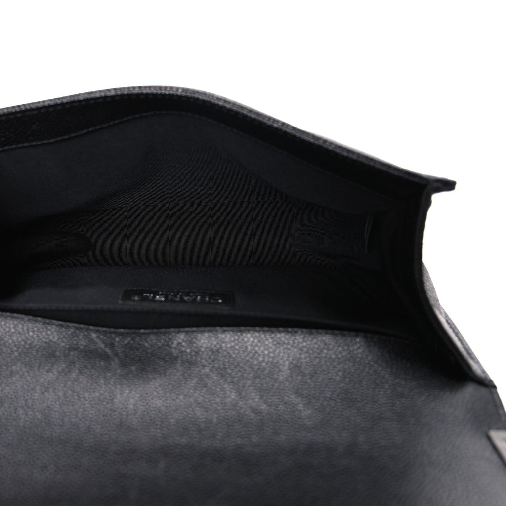 Chanel Caviar Quilted Medium Boy Flap Black