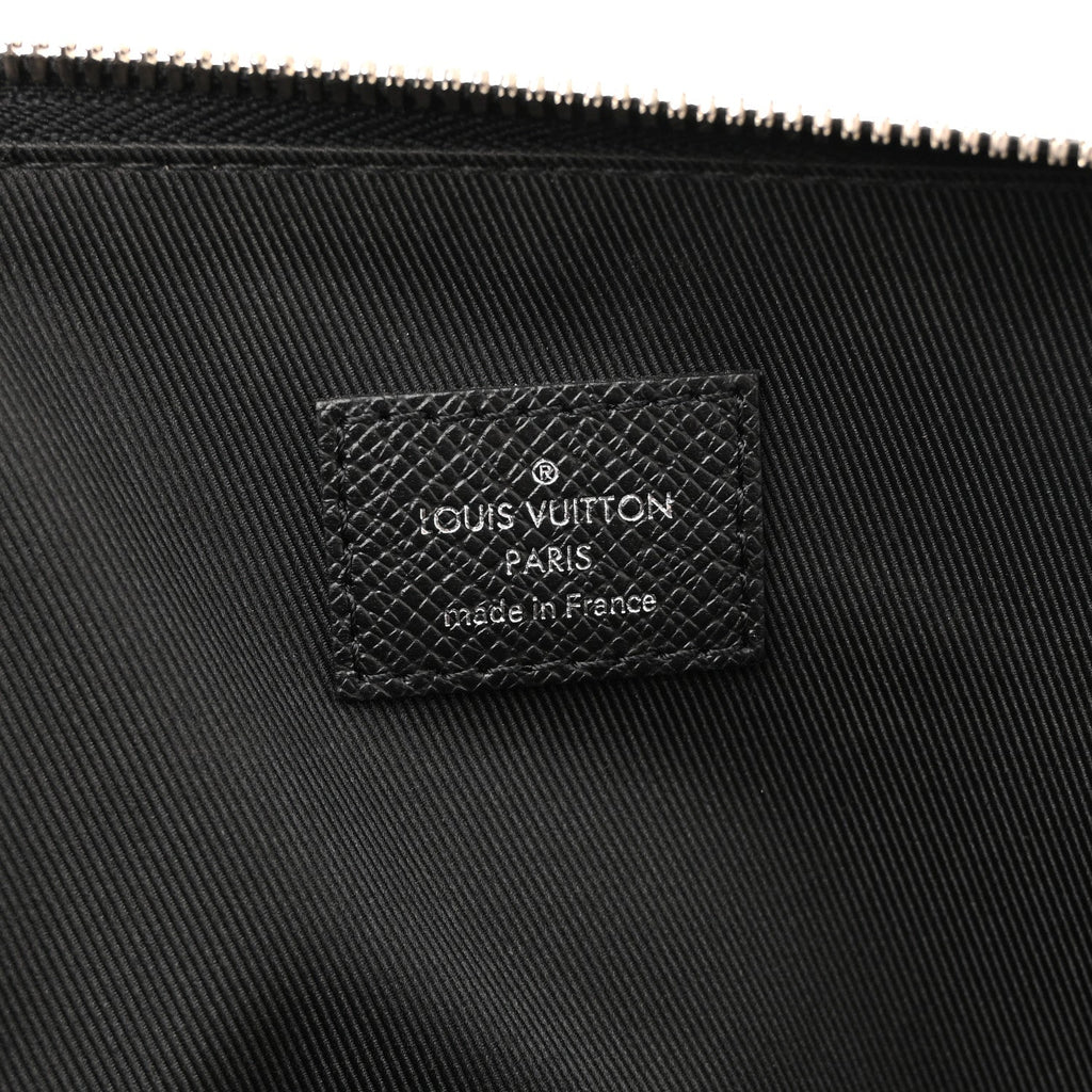 Louis Vuitton Taiga Slim Briefcase Black