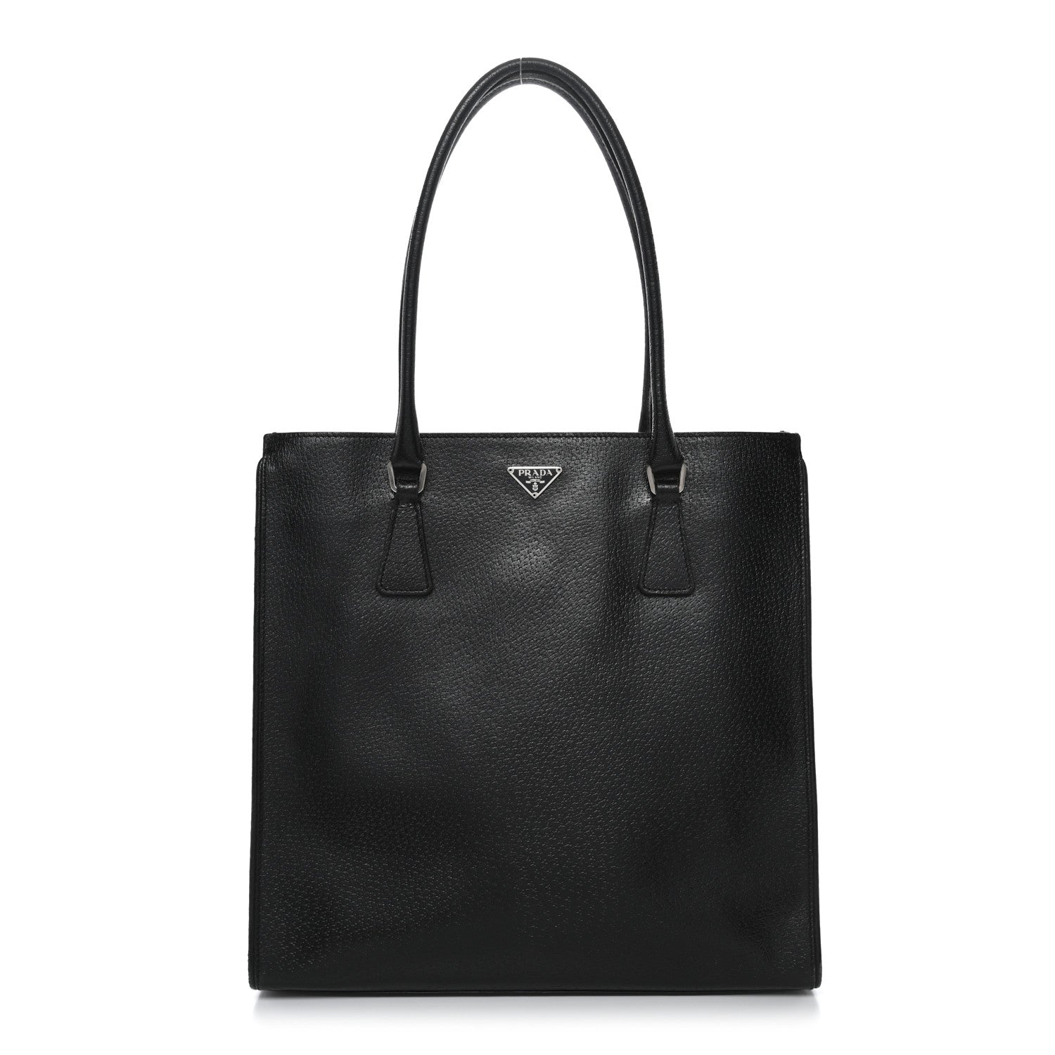Prada Cinghiale Triangle Tote Black