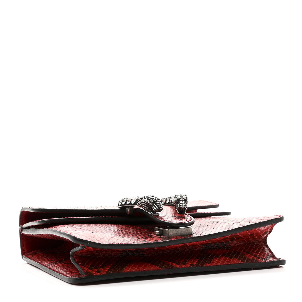 Gucci Snakeskin Mini Dionysus Shoulder Bag Red