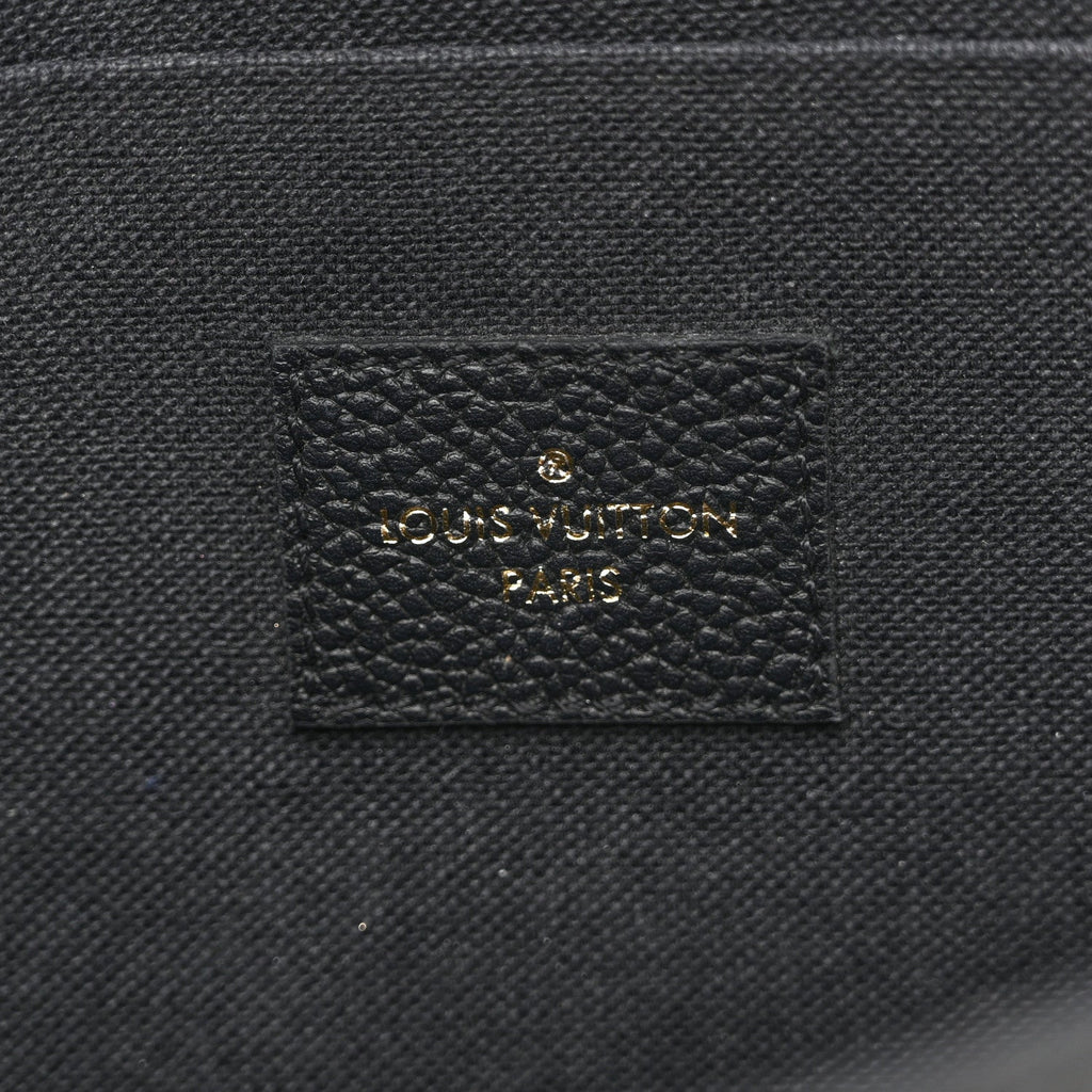 Louis Vuitton Empreinte Pochette Felicie Chain Wallet Black