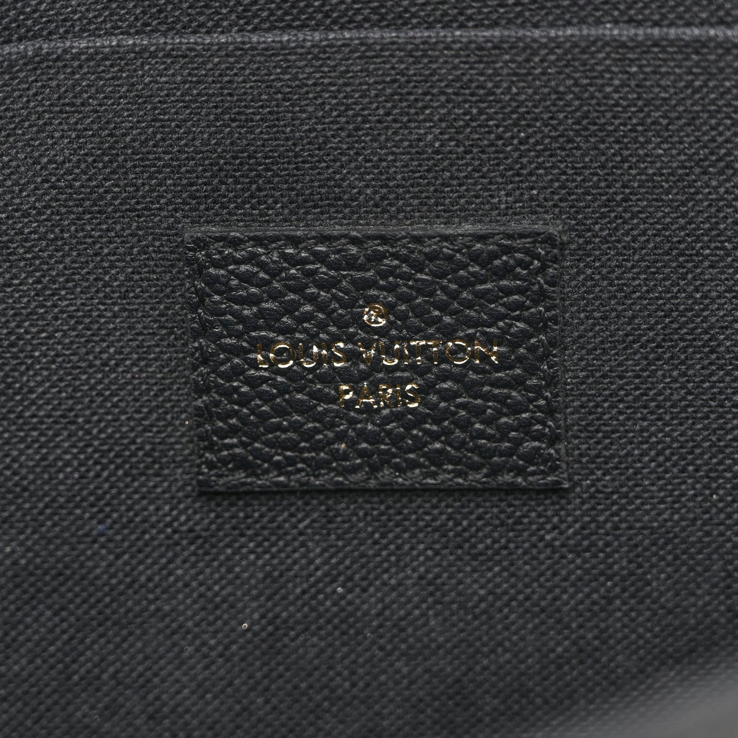 Louis Vuitton Empreinte Pochette Felicie Chain Wallet Black