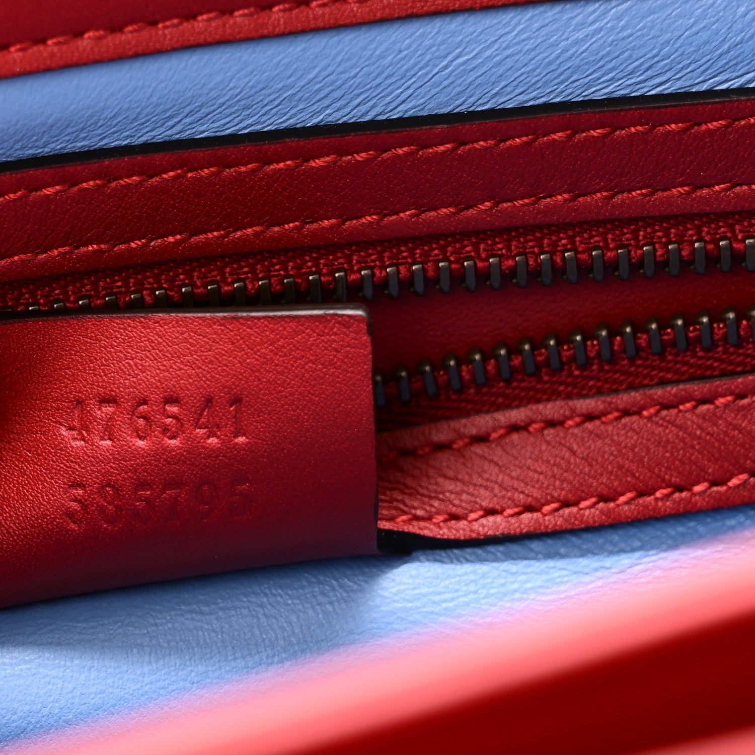 Gucci Snakeskin Sylvie Web Small Queen Margaret Top Handle Bag Red