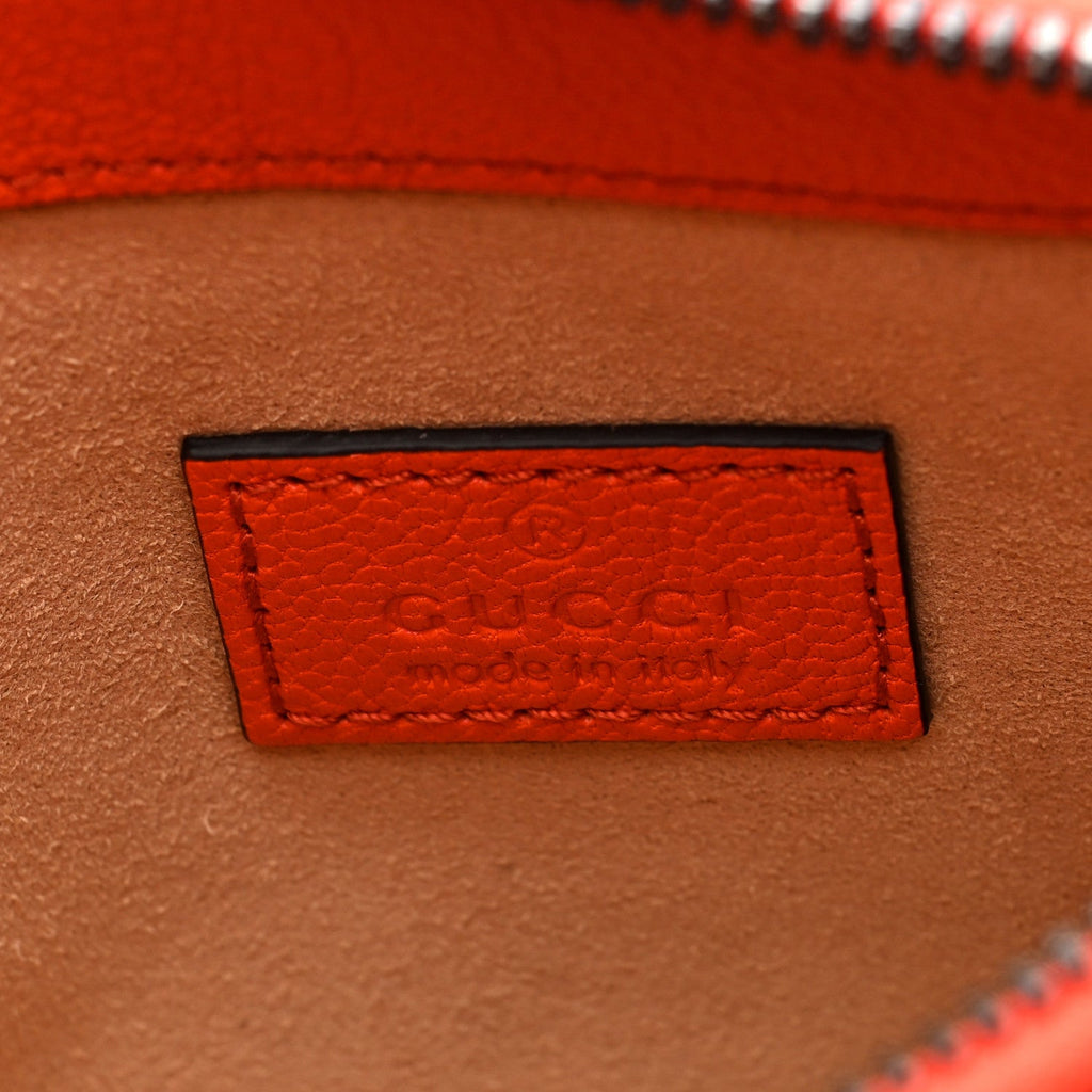 Gucci Goatskin Mini Aphrodite Shoulder Bag Orange