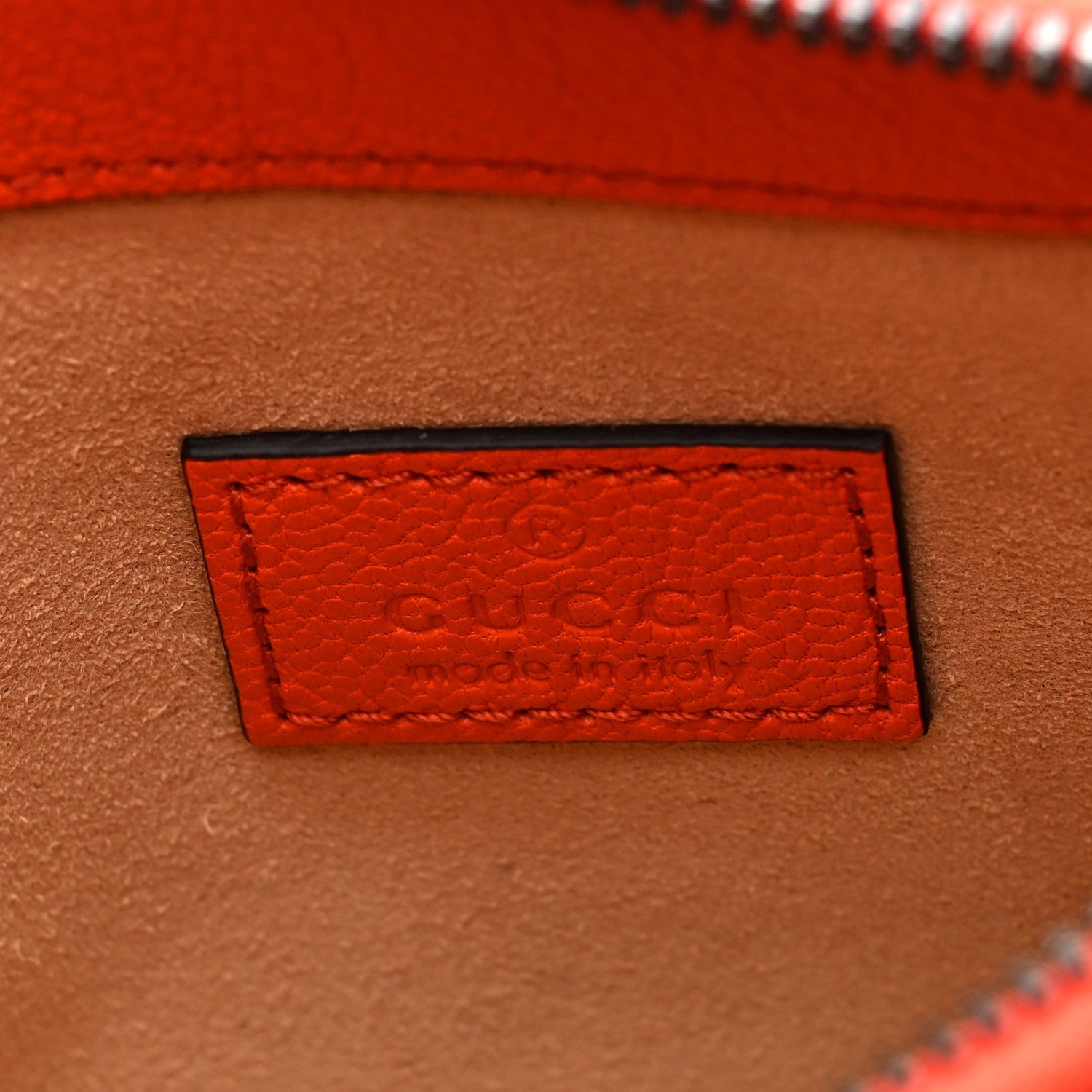 Gucci Goatskin Mini Aphrodite Shoulder Bag Orange