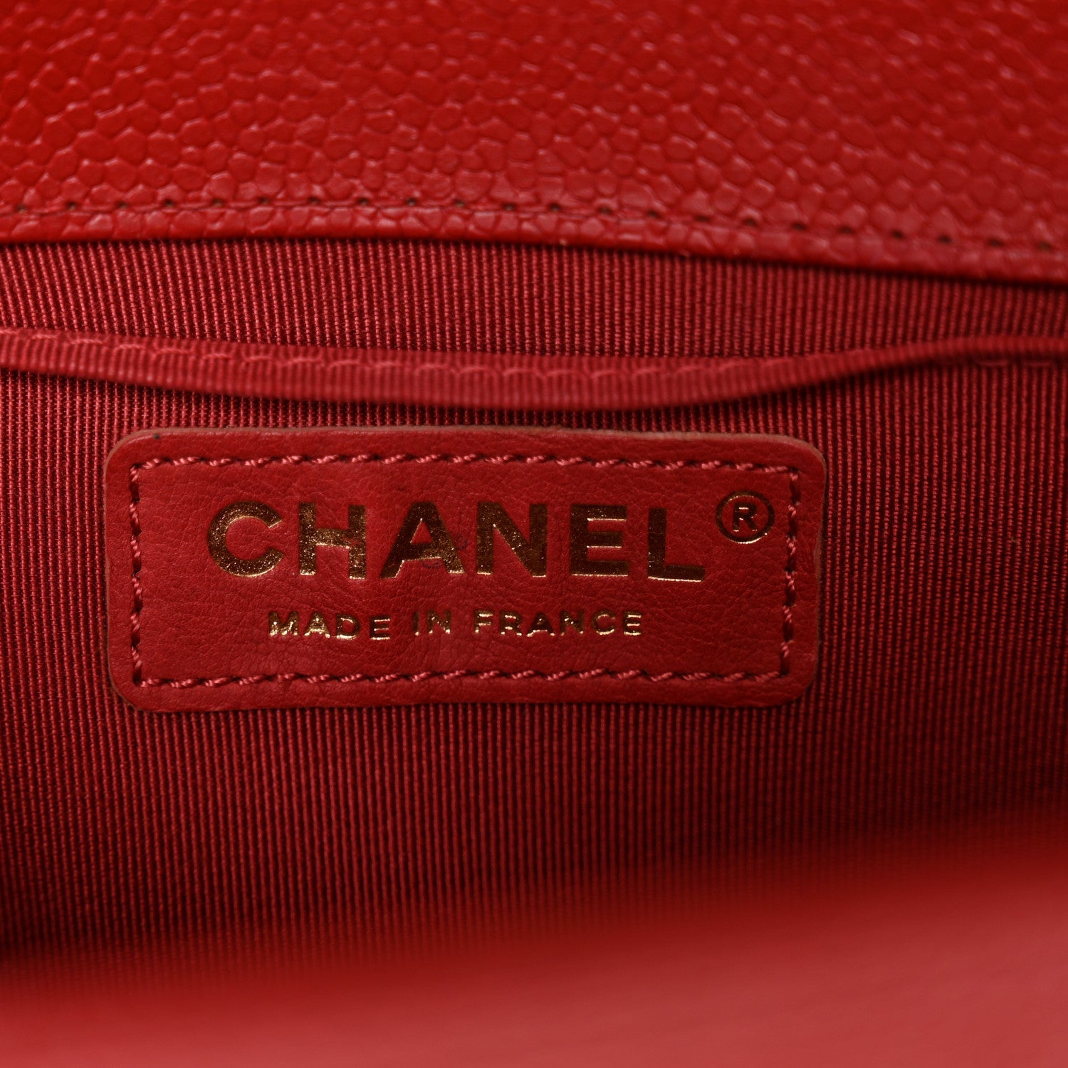 Chanel Caviar Quilted Small Boy Flap Red