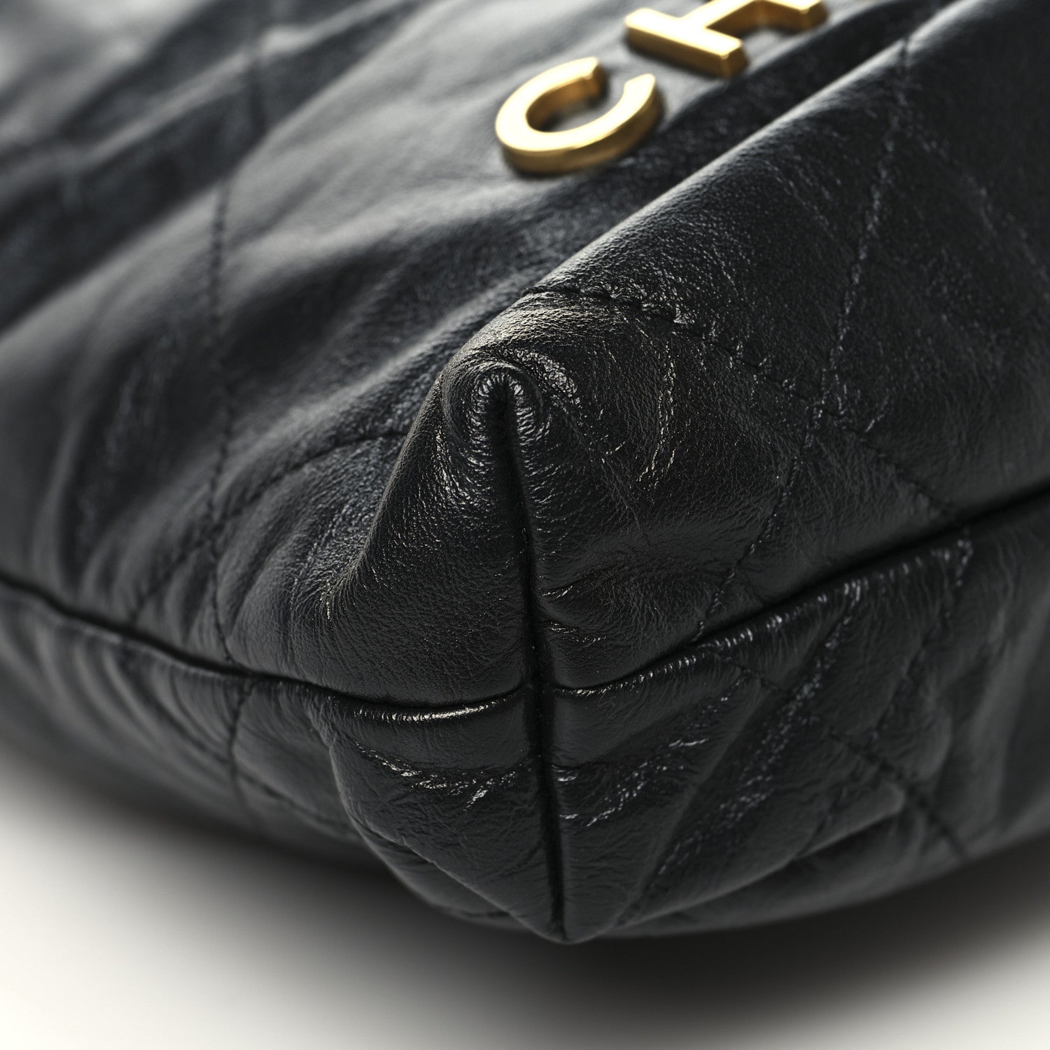 Chanel Shiny Calfskin Quilted Mini Chanel 22 Black