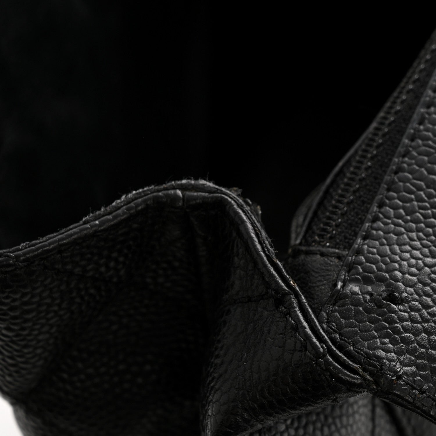 Chanel Caviar Quilted Jumbo Kelly Flap Black