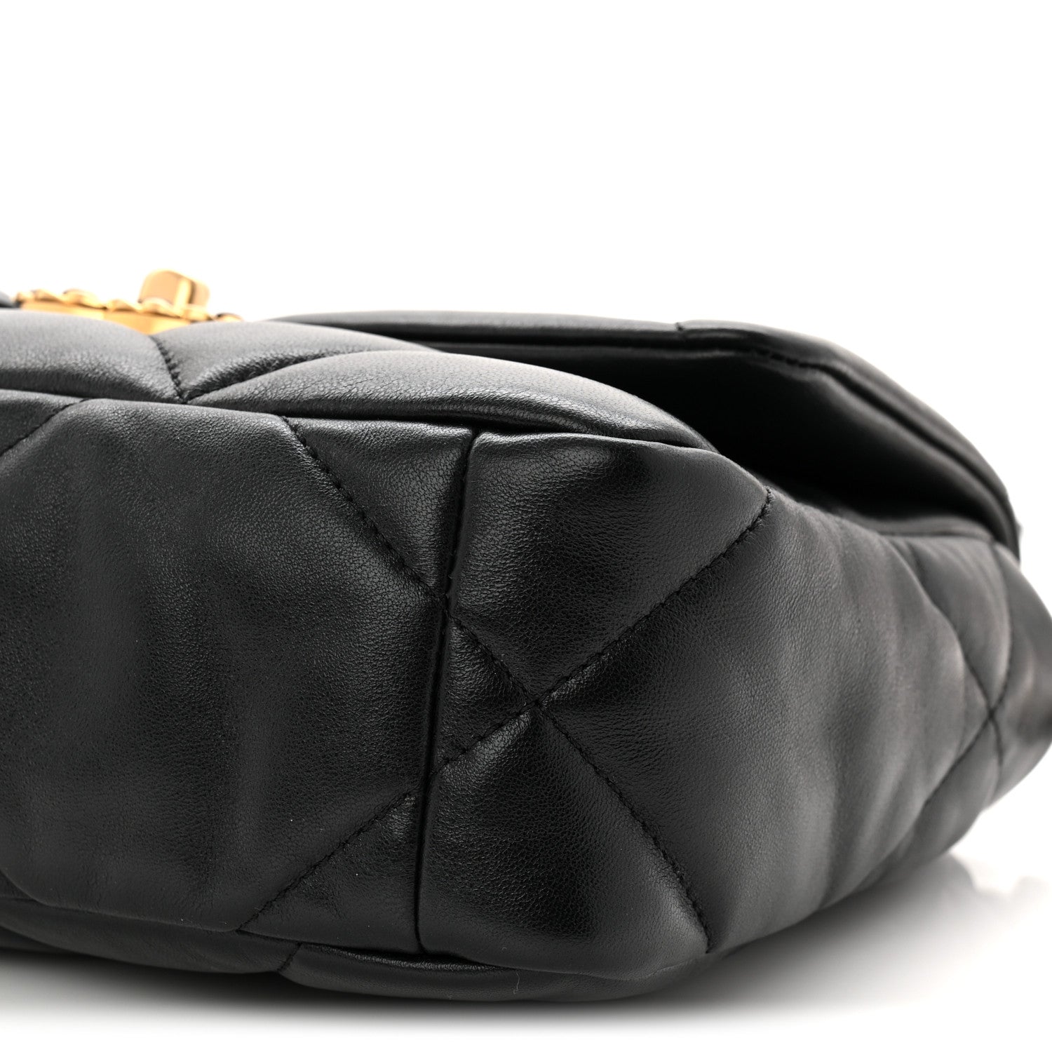 Chanel Lambskin Quilted Medium Chanel 19 Flap Black