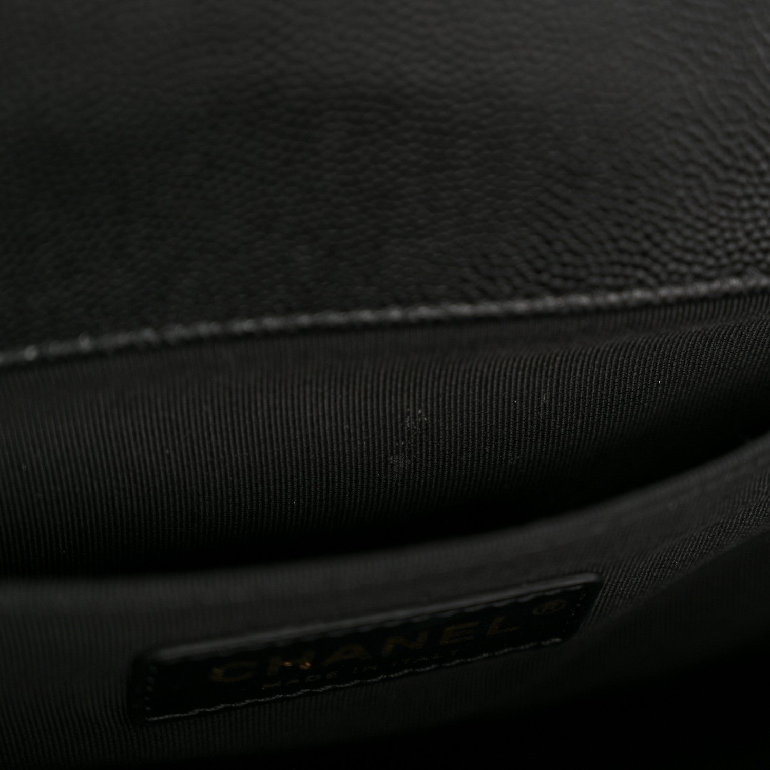 Chanel Caviar Quilted Medium Boy Flap Black