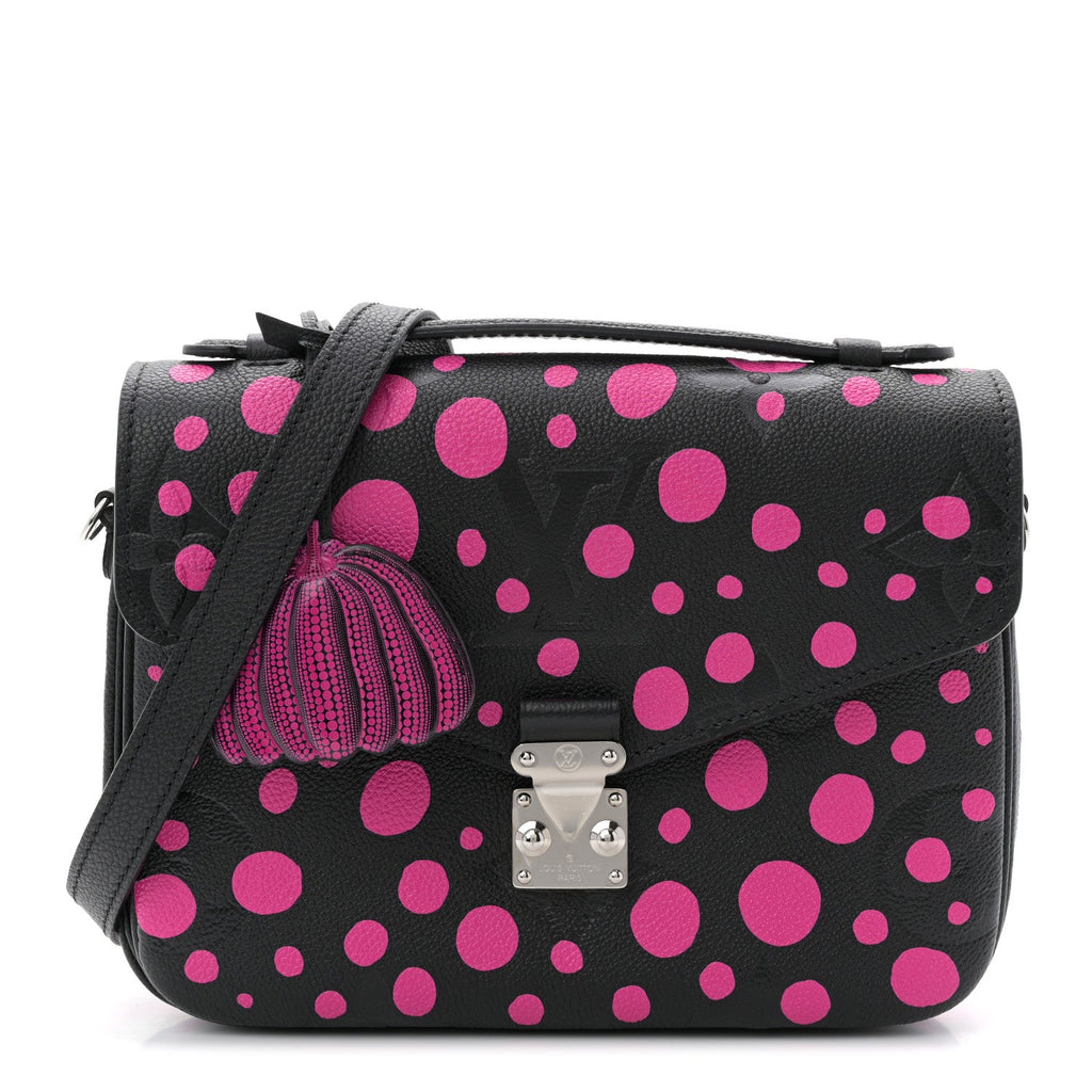 Louis Vuitton LV x YK Empreinte Monogram Giant Pochette Metis Black Fuchsia
