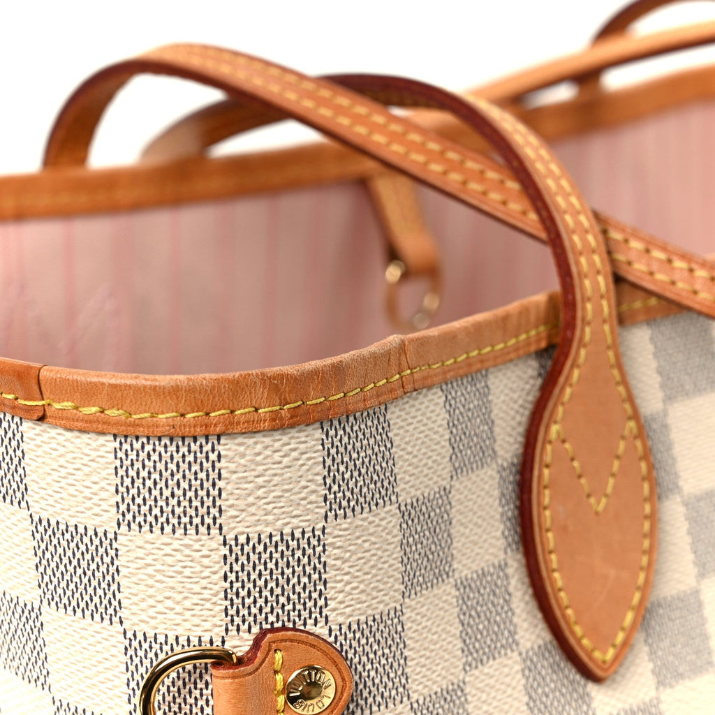 Louis Vuitton Damier Azur Neo Neverfull MM Rose Ballerine