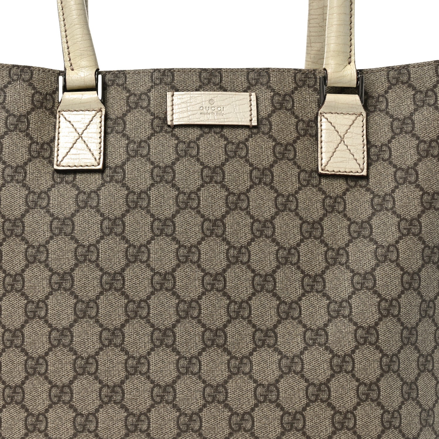 Gucci GG Plus Monogram Small Vertical Tote Off White