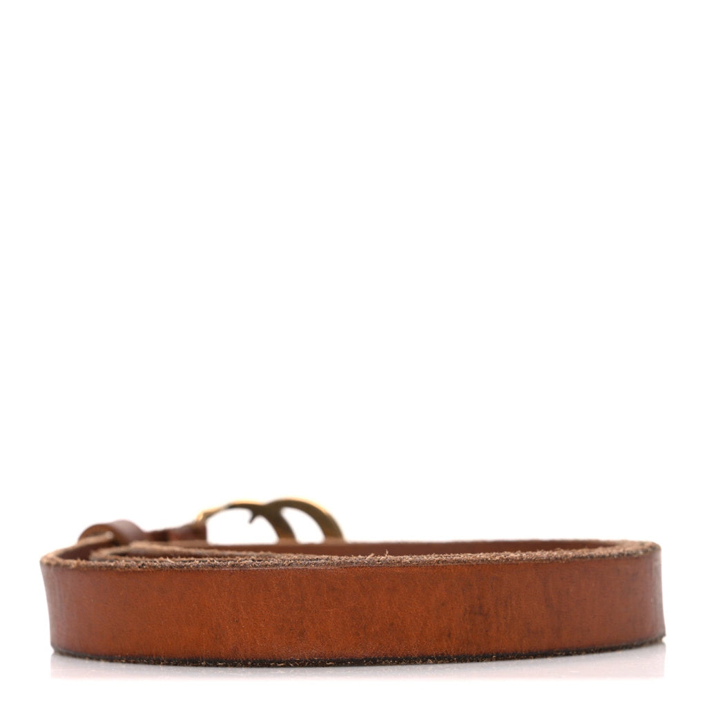Gucci Faded Calfskin Double G 20mm Belt 80 32 Cuir