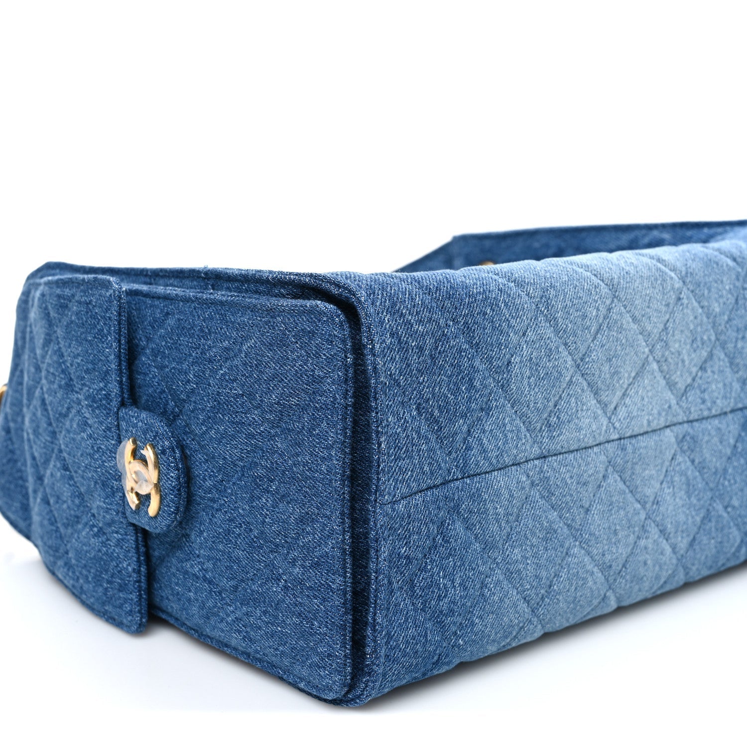 Chanel Washed Denim Quilted Small Chanel 25 Handbag Blue