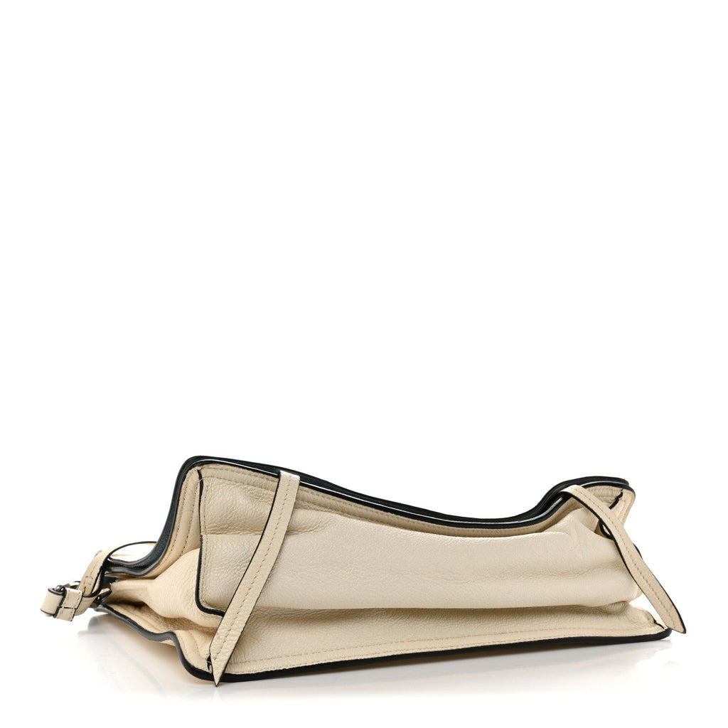 Prada Glace Calf Etiquette Flap Bianco Astra