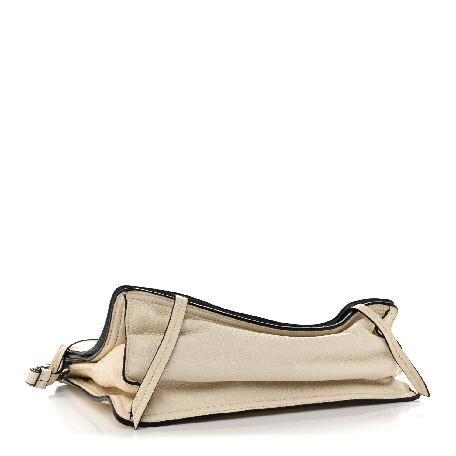 Prada Glace Calf Etiquette Flap Bianco Astra
