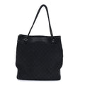 Gucci Monogram Braided Tote Black