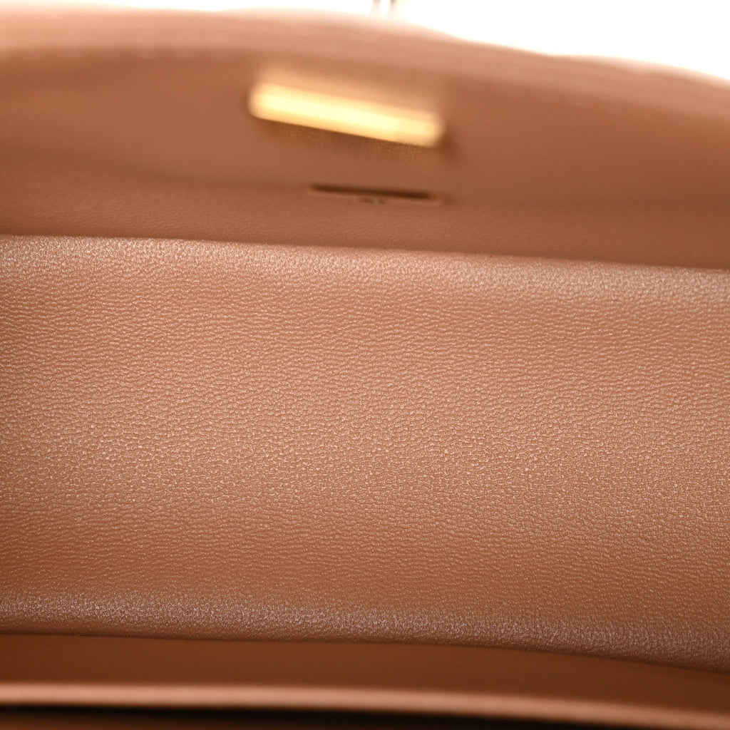 Chanel Lambskin Quilted Mini Square Flap Brown