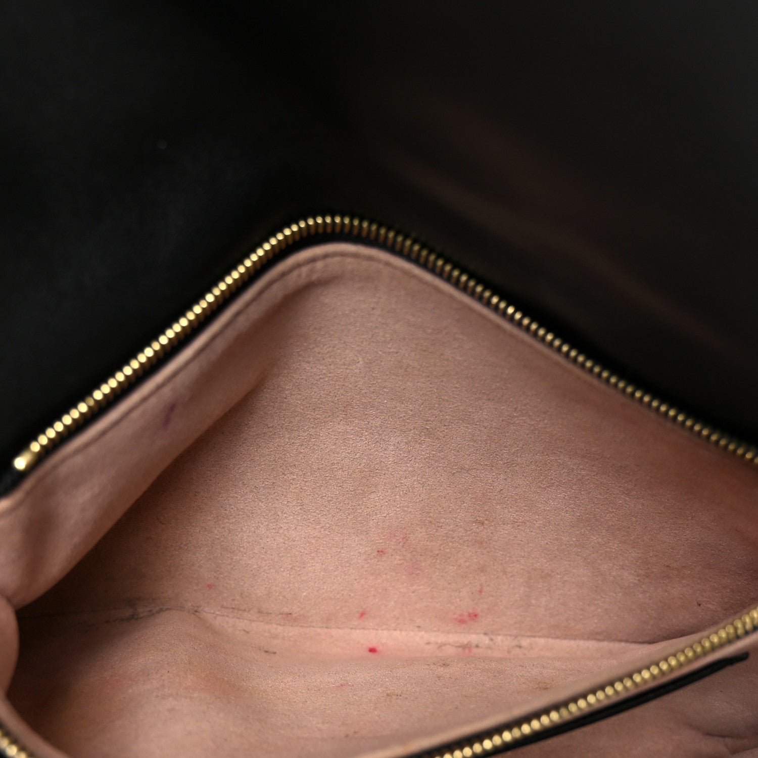 Louis Vuitton Lambskin Embossed Monogram Pochette Coussin Black