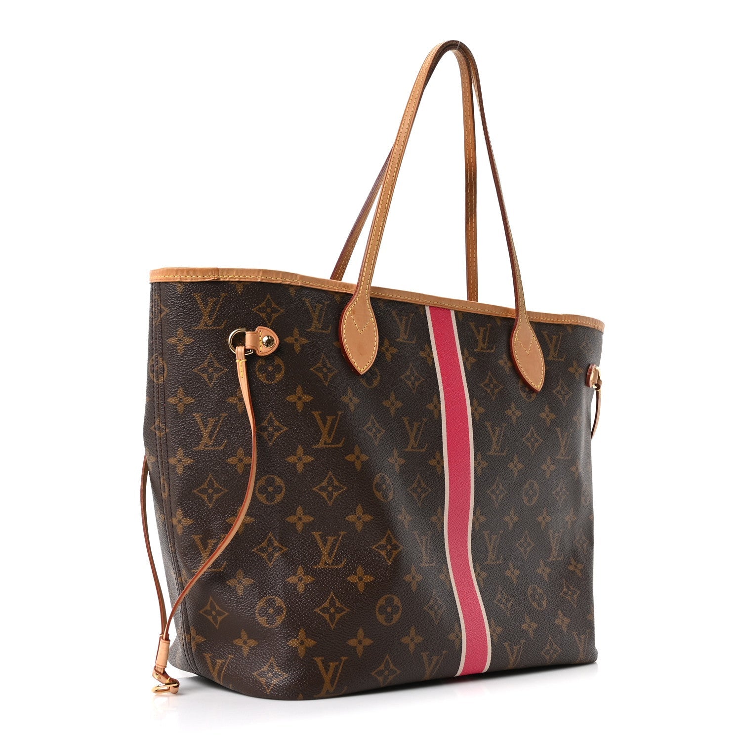 Louis Vuitton Monogram My LV Heritage Neverfull MM Fuchsia White