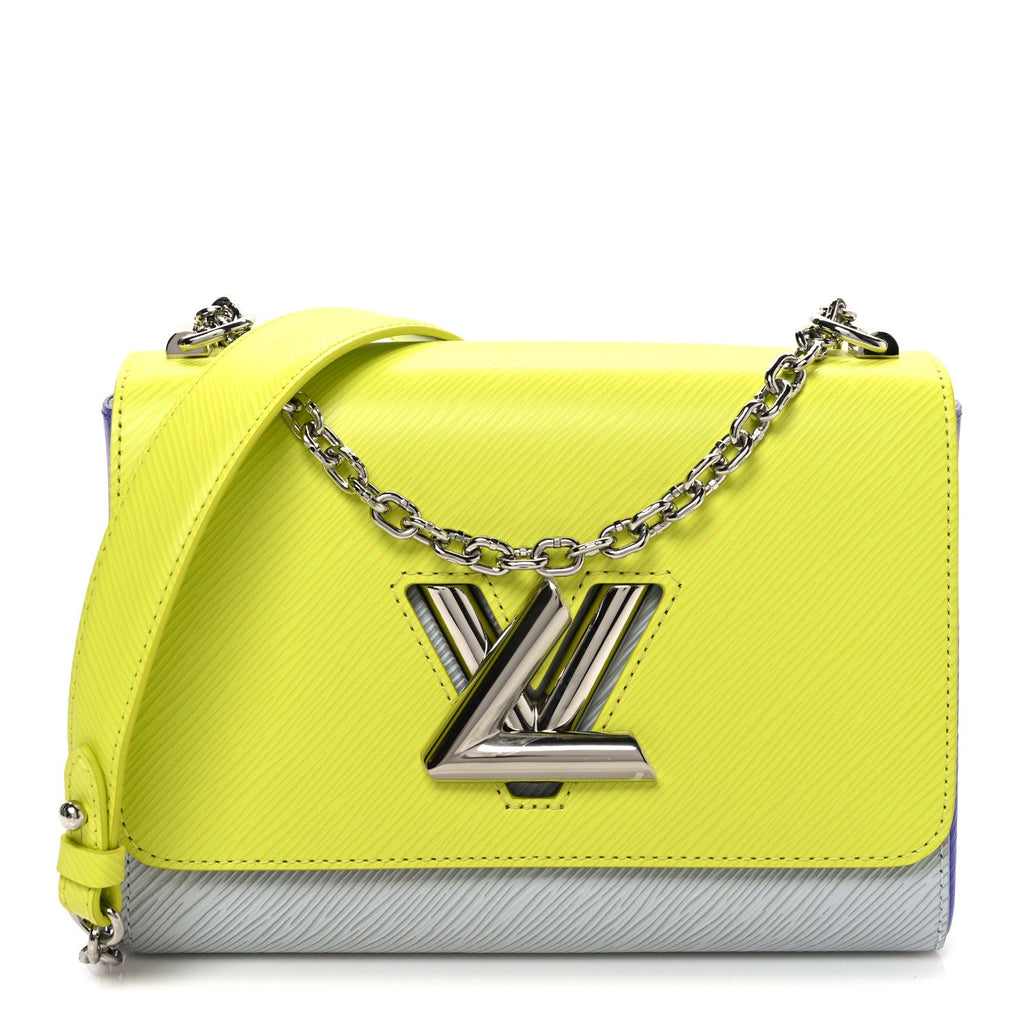 Louis Vuitton Epi Gradient Twist Shoulder Bag MM Purple Yellow Grey