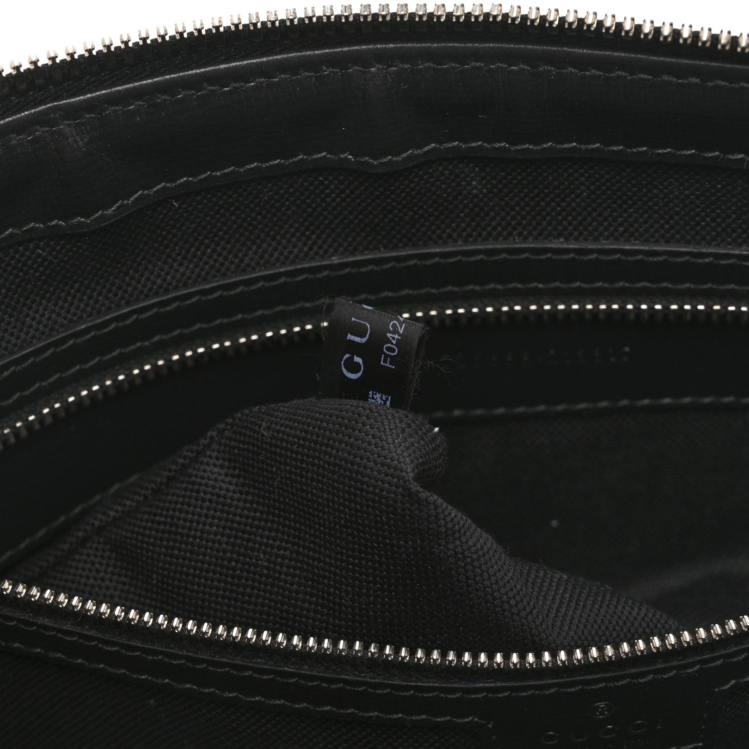 Gucci GG Supreme Monogram Azalea Calfskin Retro Interlocking G Wristlet Messenger Bag Black