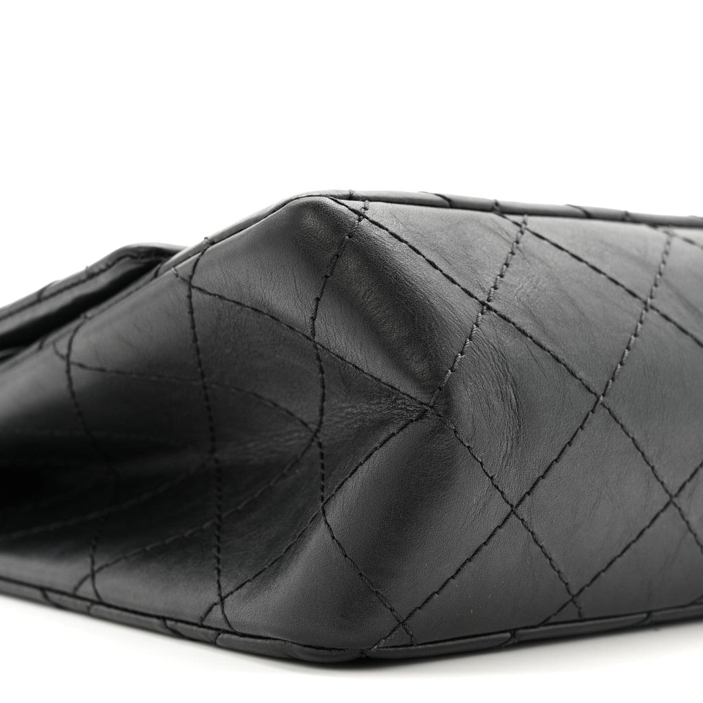 Chanel Aged Calfskin Quilted 2.55 Reissue 226 Flap Black