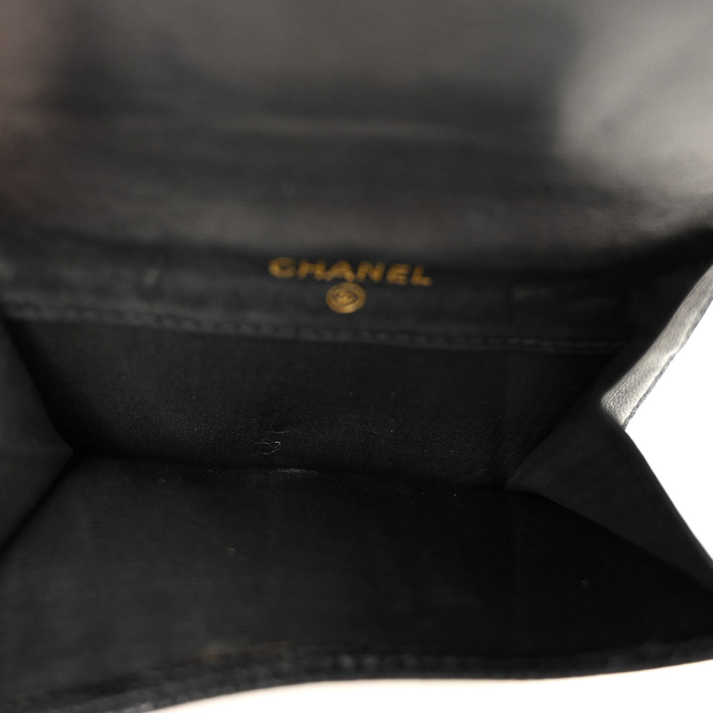 Caviar Timeless CC Compact French Wallet Black