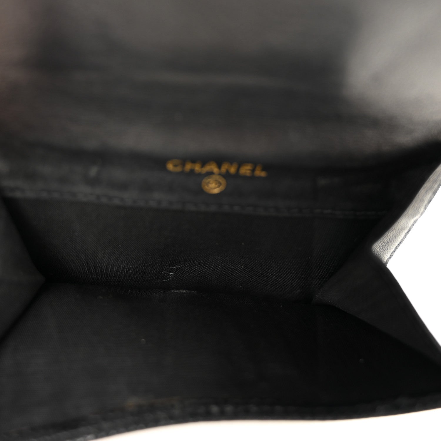 Caviar Timeless CC Compact French Wallet Black