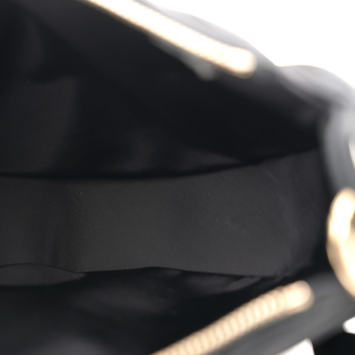 Chanel Velvet Effect Nylon Shiny Crumpled Calfskin Coco Neige Quilted Clutch With Chain Black