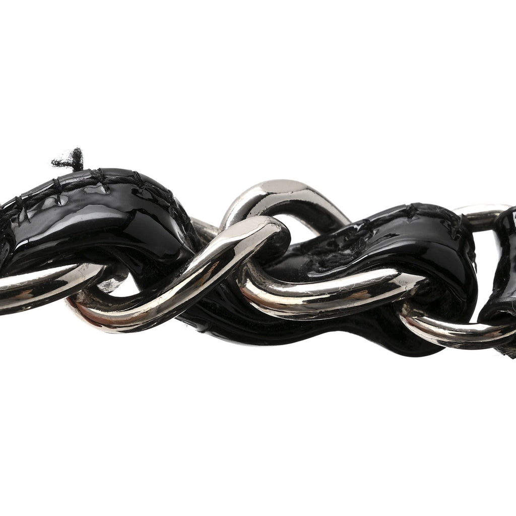 Chanel Patent Quilted Medium Just Mademoiselle Black