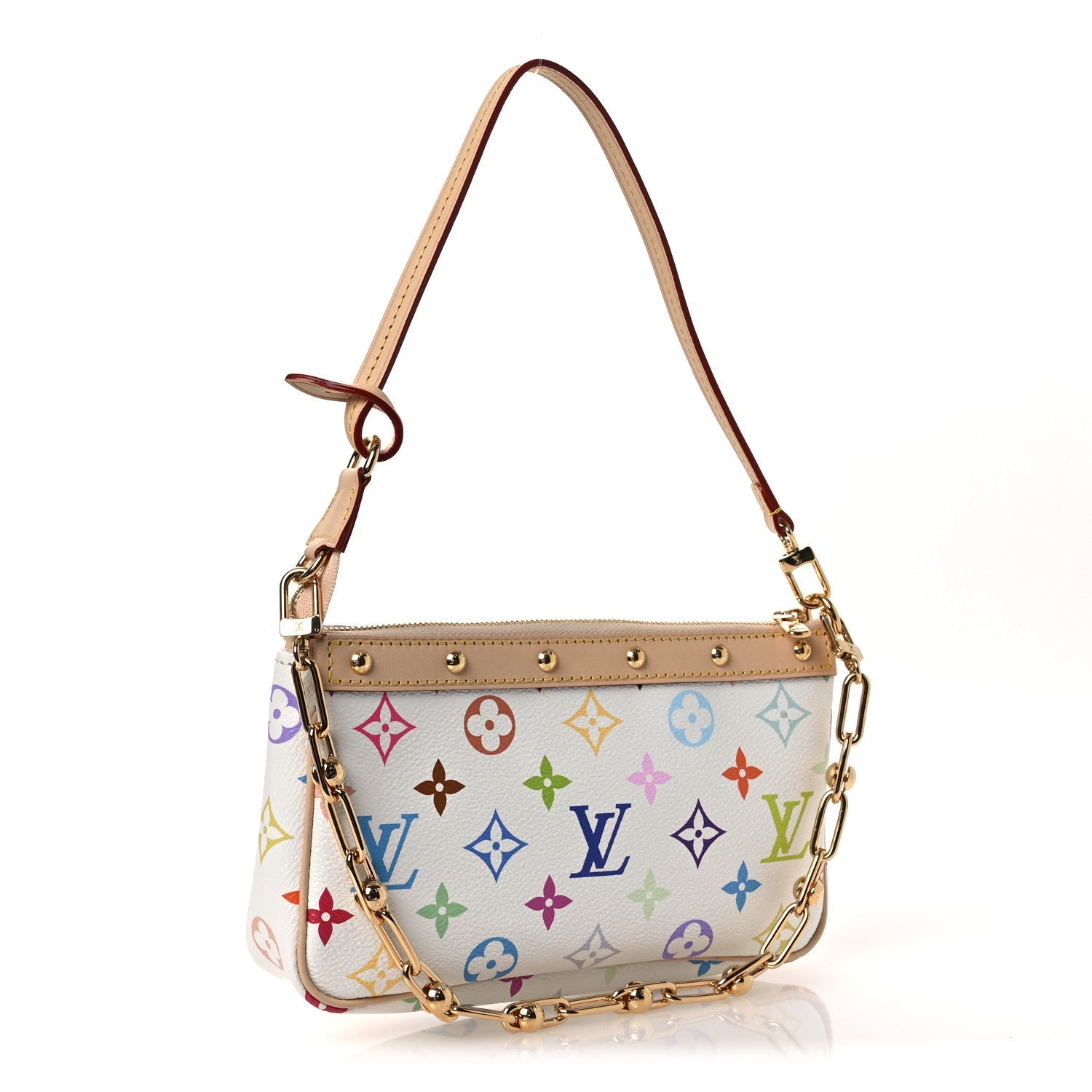 Louis Vuitton LV X TM Monogram Multicolor Pochette Accessories White