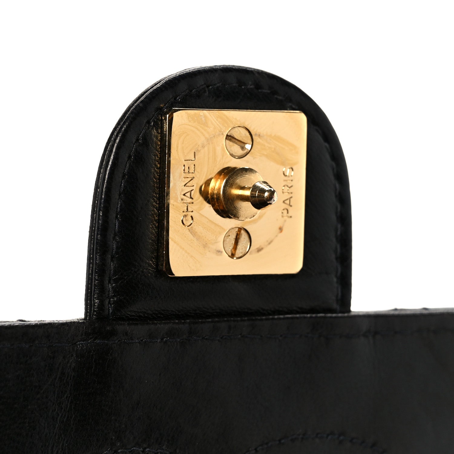 Chanel Lambskin Quilted Medium Single Flap Black