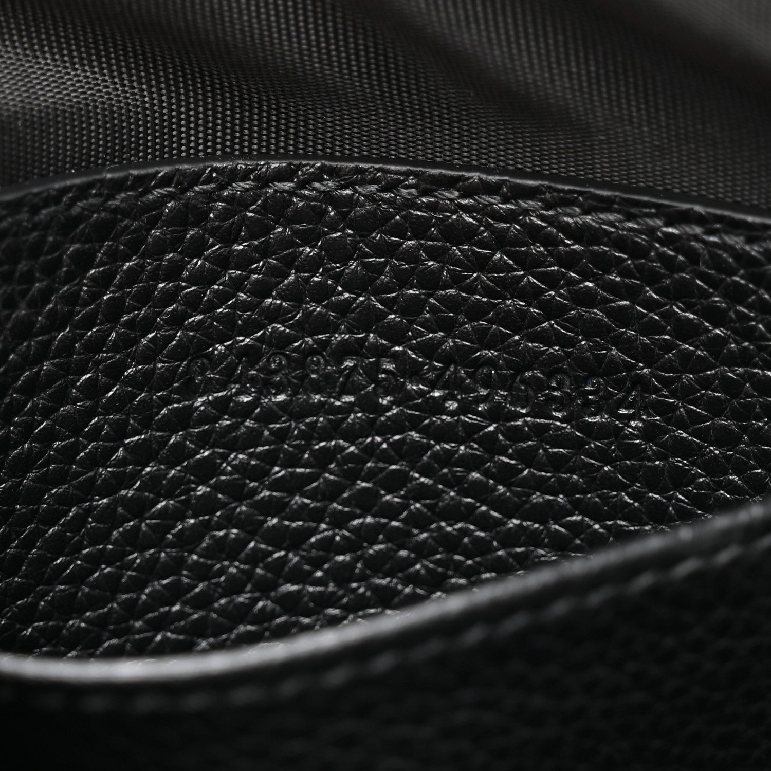 Gucci Pebbled Calfskin Shoulder Bag  Black