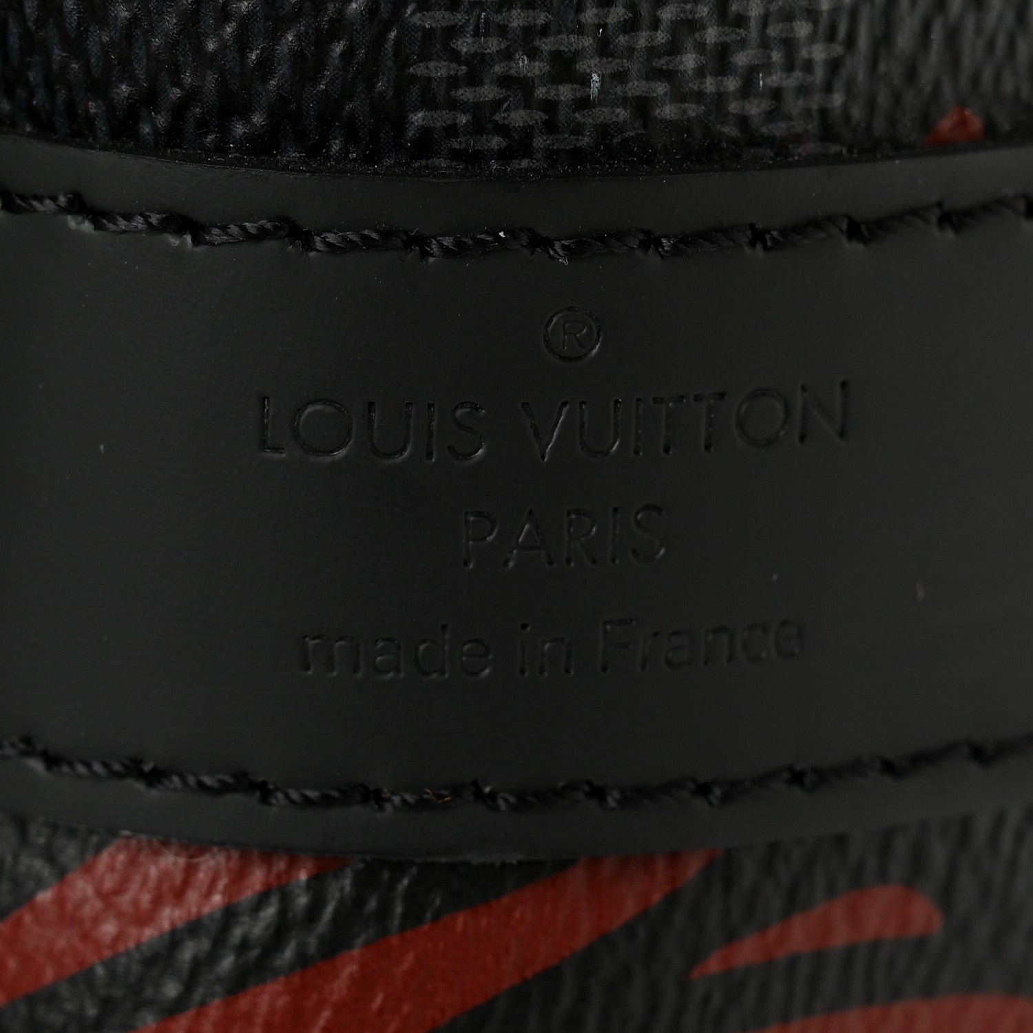 Louis Vuitton Damier Graphite Rope Keepall Bandouliere 45 Red