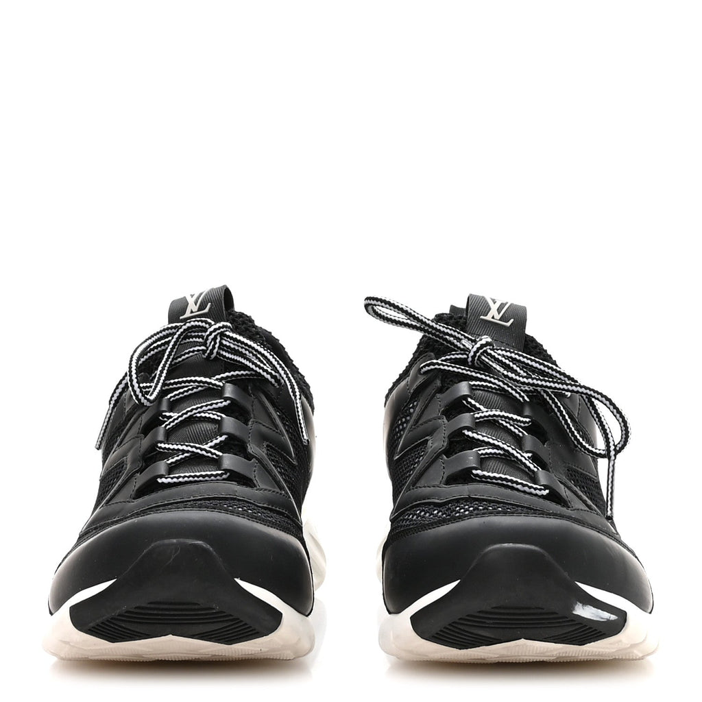 Louis Vuitton Technical Nylon Monogram Rubber Aftergame Sneakers 37 Black