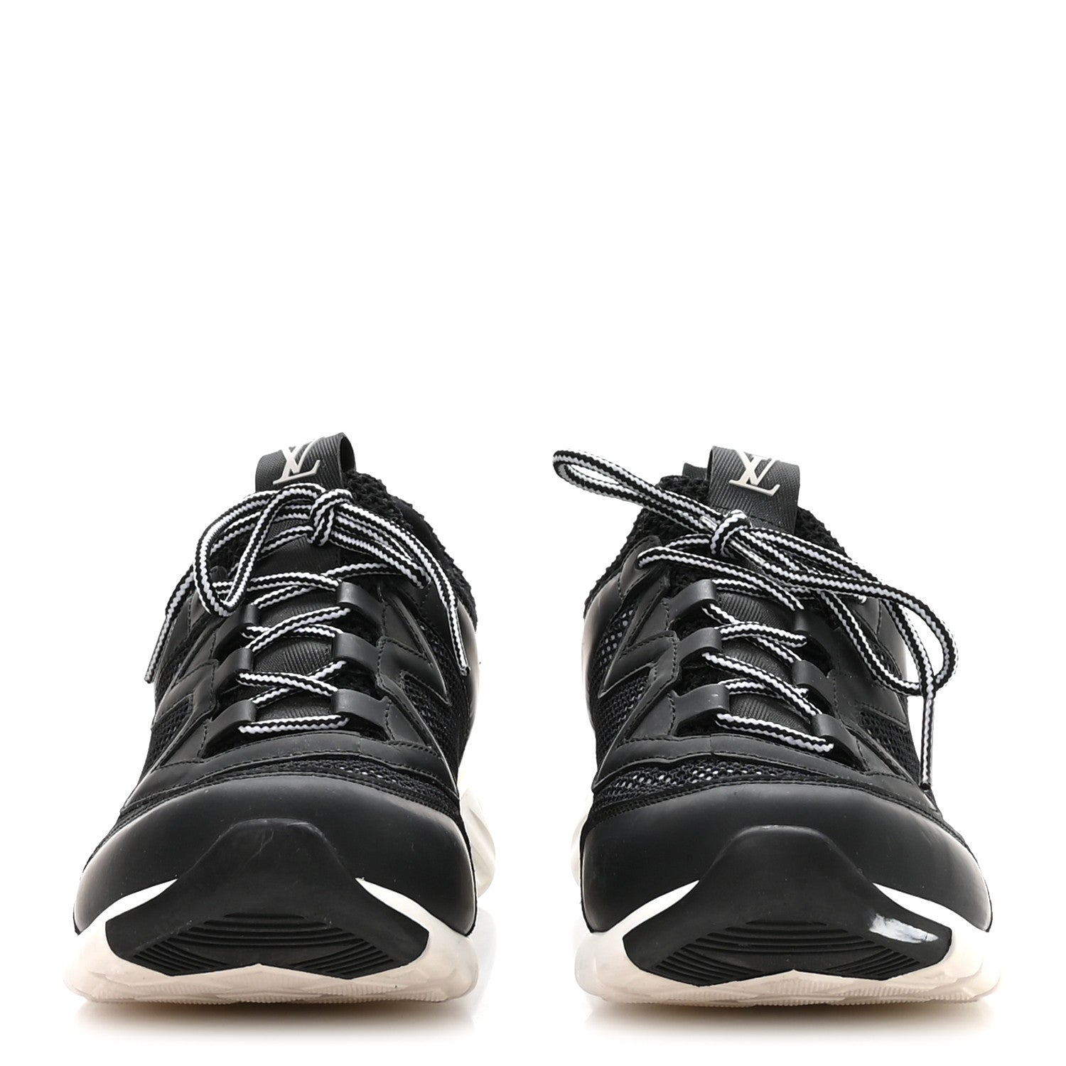 Louis Vuitton Technical Nylon Monogram Rubber Aftergame Sneakers 37 Black