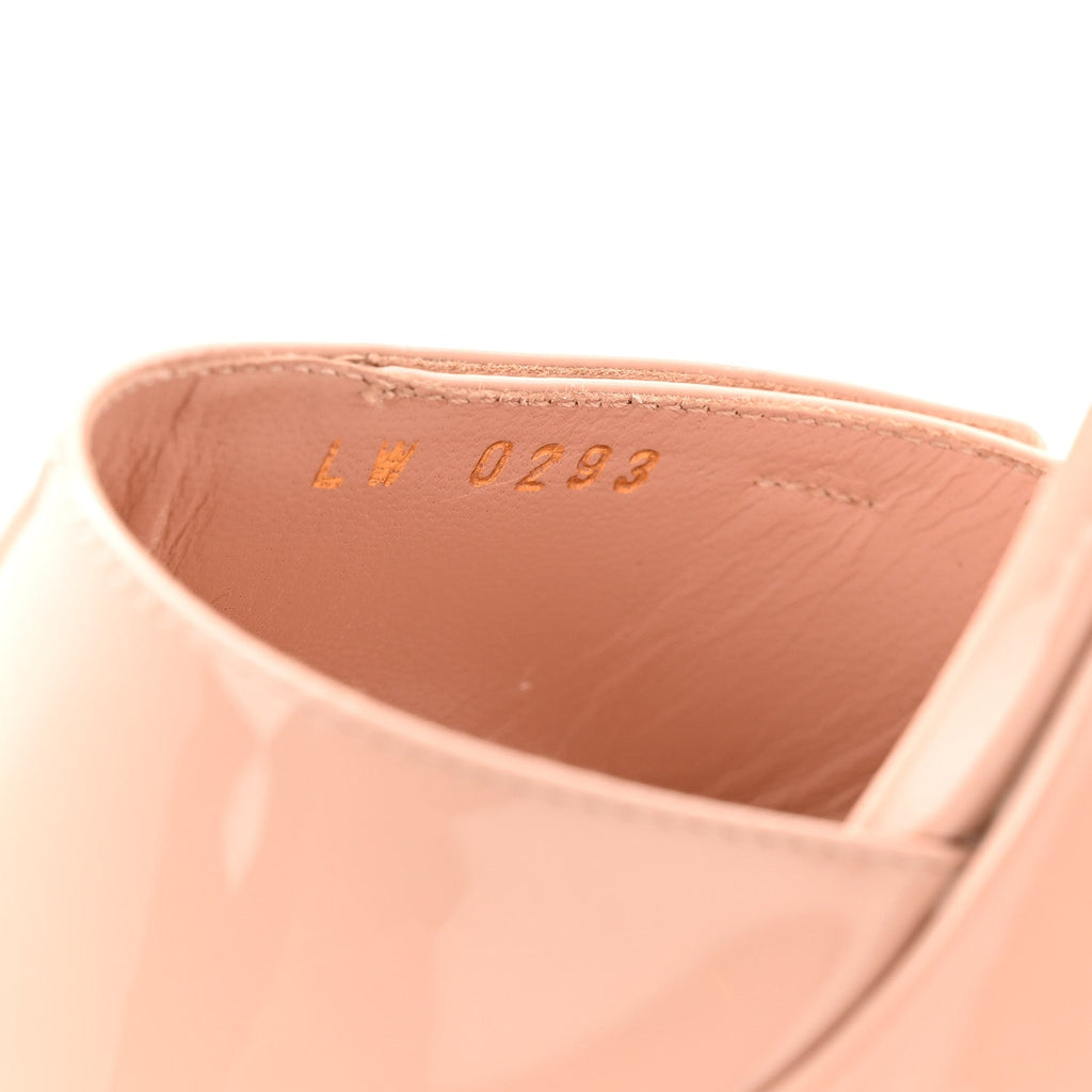 Louis Vuitton Patent Shake Platform Sandal 39.5 Nude Pink