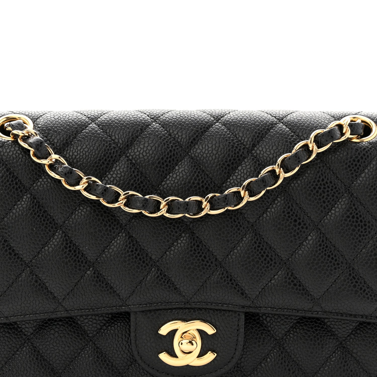 Chanel Caviar Quilted Medium Double Flap Black
