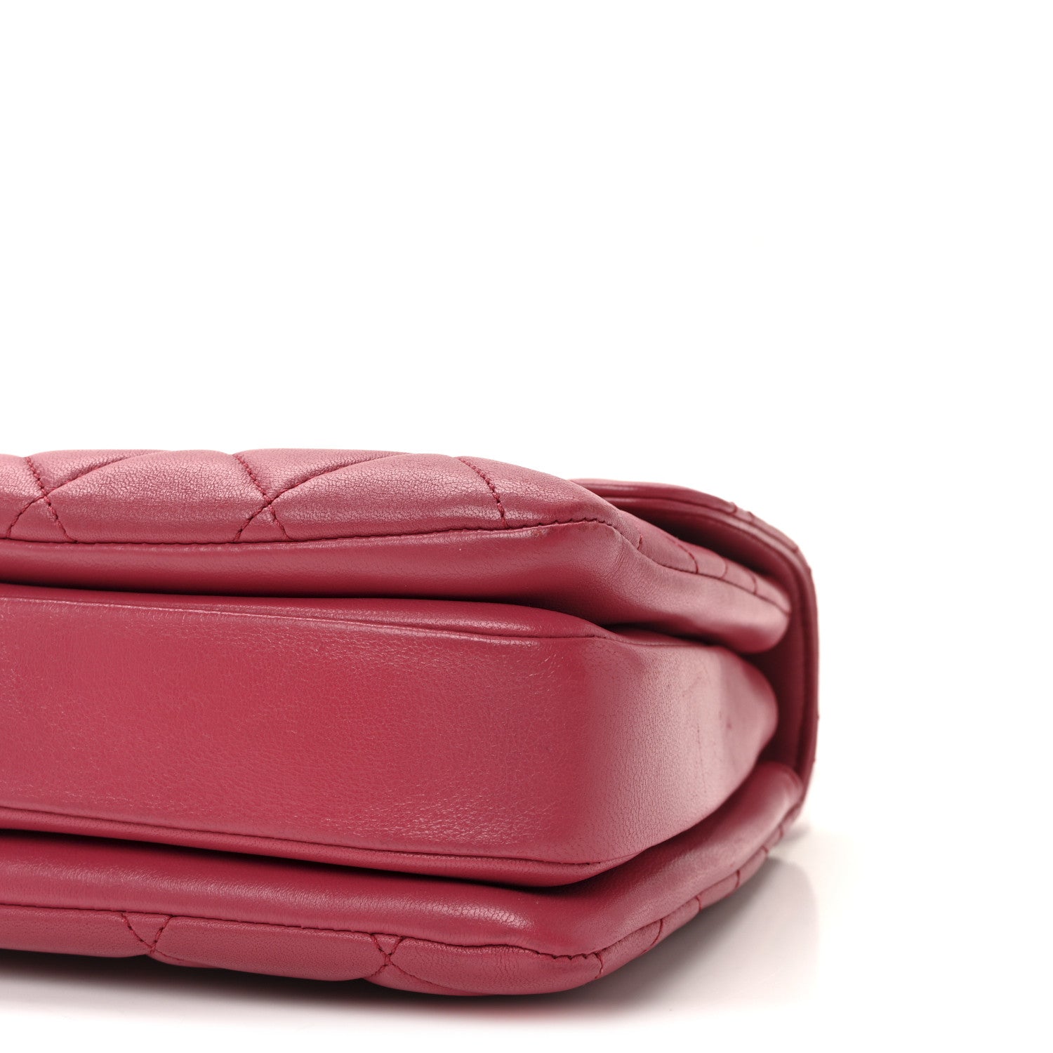 Chanel Lambskin Quilted Small Trendy CC Flap Dual Handle Bag Dark Pink