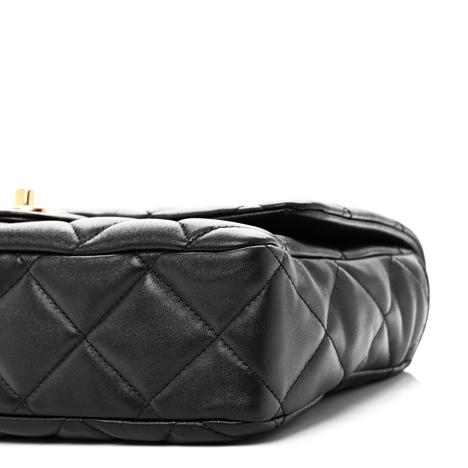 Chanel Lambskin Quilted Large CC Funky Town Flap Black