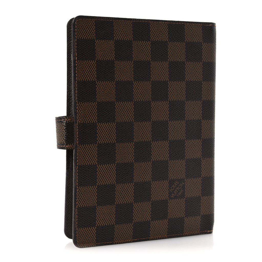 Louis Vuitton Damier Ebene Medium Ring Agenda Cover