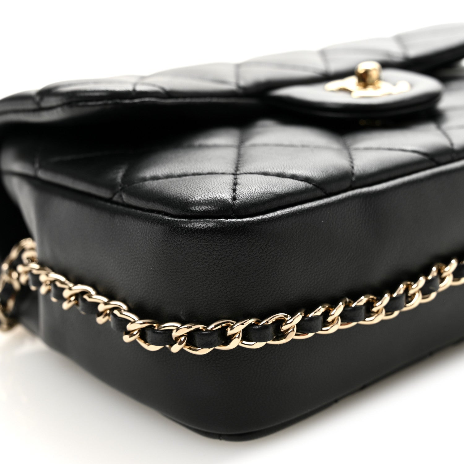 Chanel Lambskin Quilted Small My Precious Flap Black