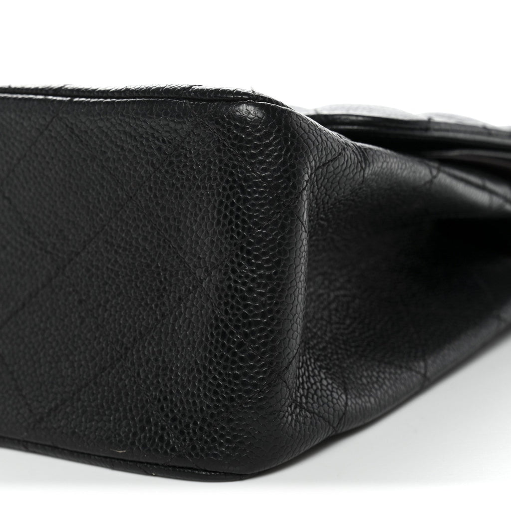 Chanel Caviar Quilted Jumbo Double Flap Black