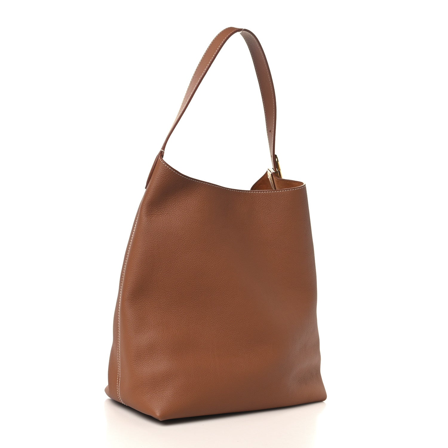 Louis Vuitton Grained Calfskin Low Key Hobo MM Cognac