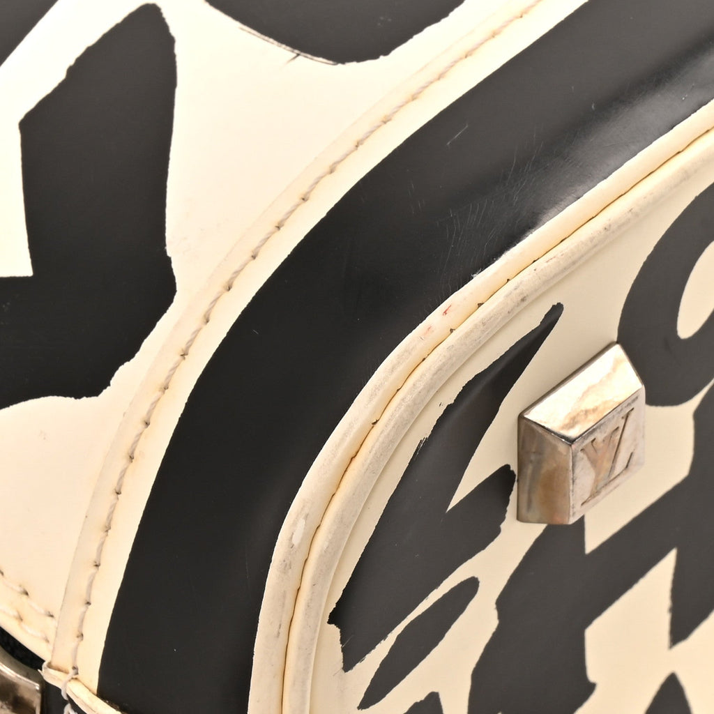 Louis Vuitton Graffiti Alma MM Black