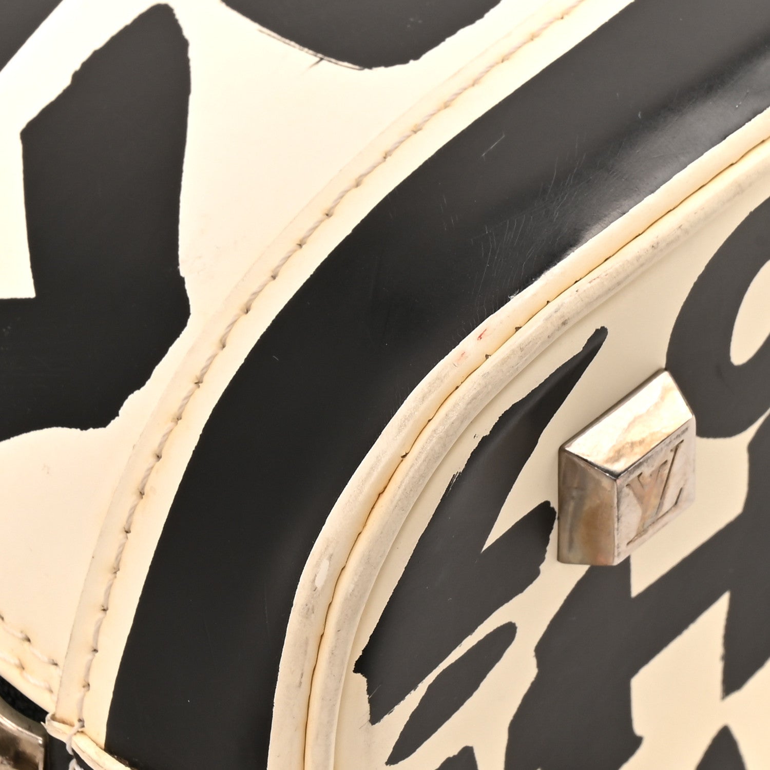 Louis Vuitton Graffiti Alma MM Black