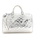 Louis Vuitton Monogram Miroir Speedy 30 Silver